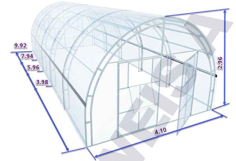 Szklarnia MAXI 4.1x4m Profil 40x20mm + 4 Prezenty