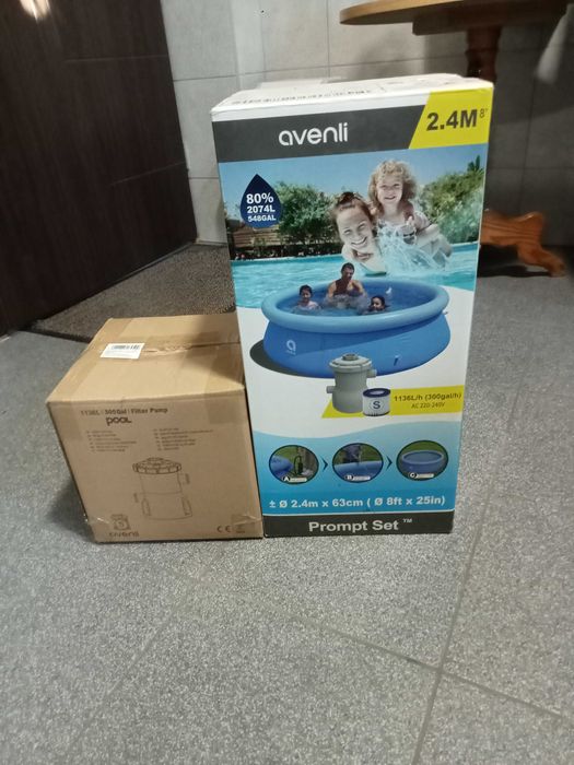 Avenli basen rozporowy 2,4m 63cm z pompą 2074L