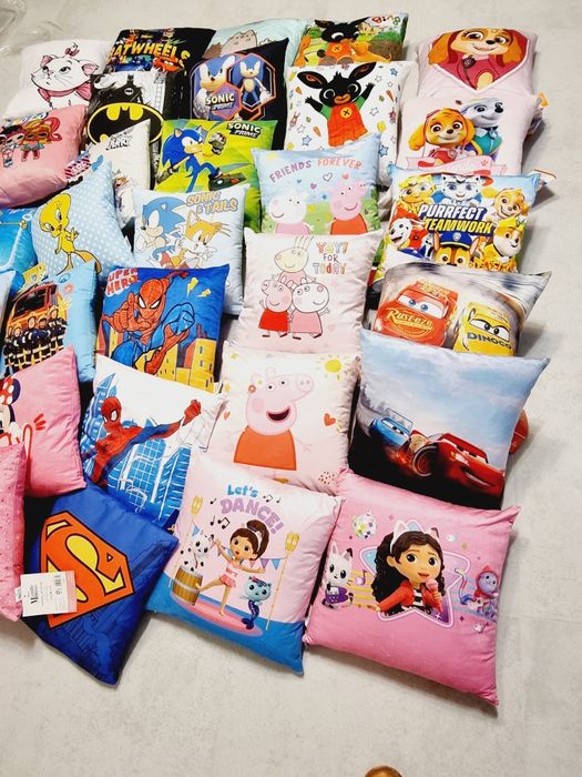Poduszki z bajkami poszewki 40x40 Gabi sonic