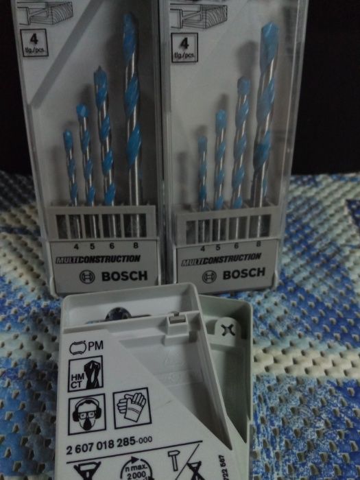 Bosch Jogo de bits/pontas brocas madeira hss alvenaria granito