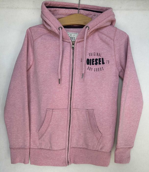 DIESEL _ Rozpinana bluza z kapturem S _ logo z tyłu