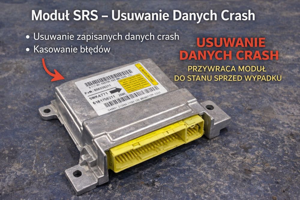 Naprawa Regeneracja  Reset Crash Sensora Modułu AirBag/Srs Każda Marka