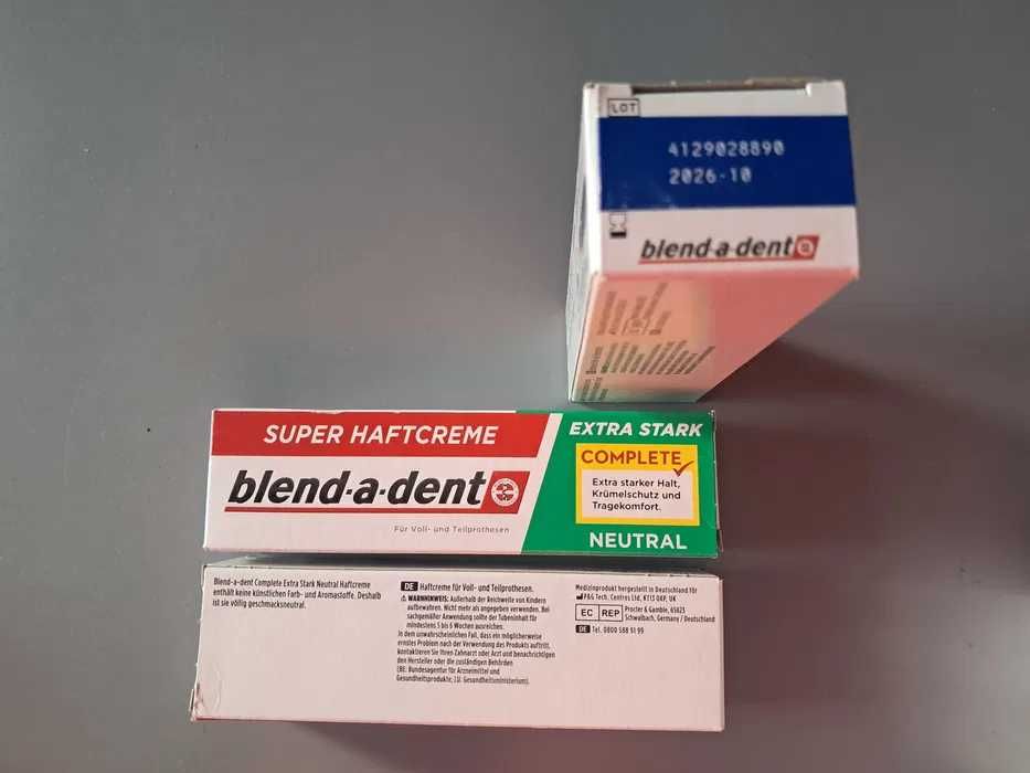 BLEND-A-DENT EXTRA STARK NEUTRAL - super mocny klej do protez 5szt