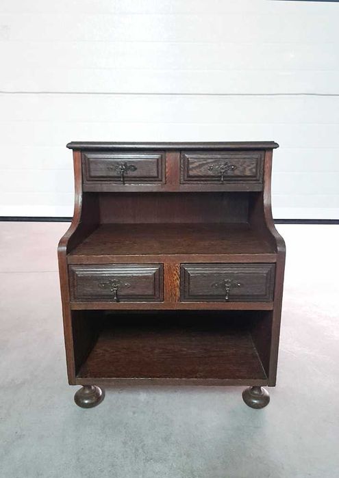 Móvel Madeira Maciça 4 Gavetas Apoio Escrevaninha