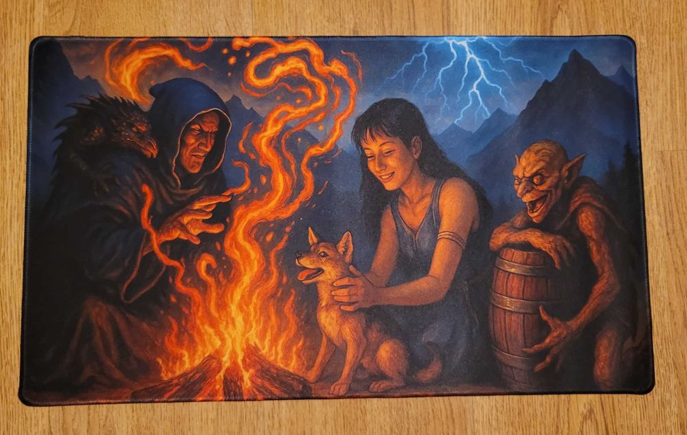 Magic the Gathering - Playmat Customizado - Sligh/Burn (deck)