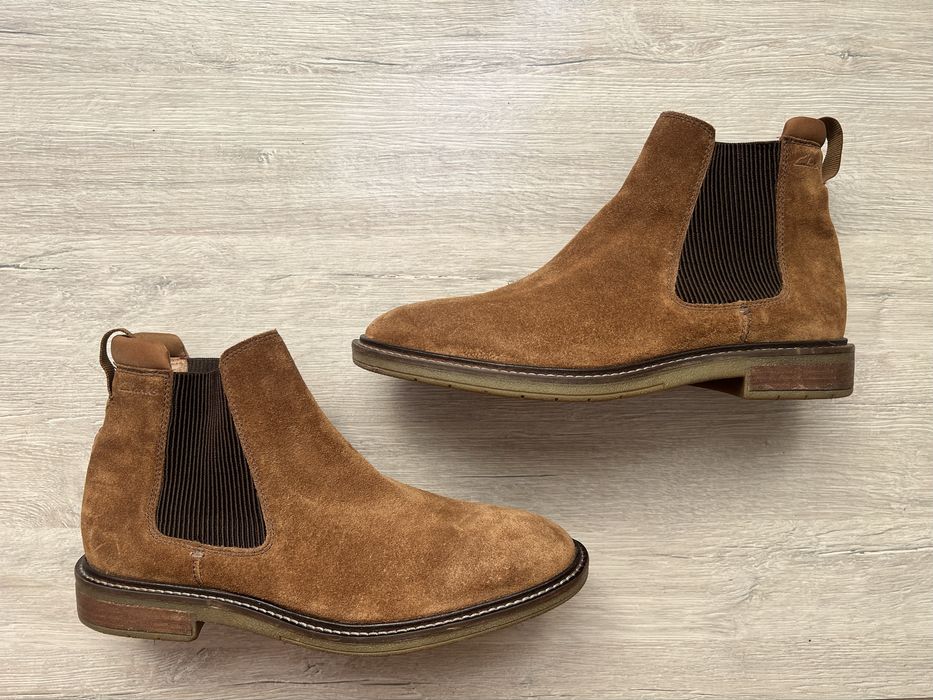 Чоловічі шкіряні туфлі броги черевики clarks ecco 41 розмір bally