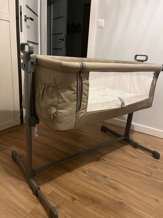 Łóżeczko dostawne kinderkraft neste up + materac + leżaczek KK