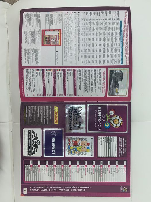 Caderneta Euro 2012 Panini-Completa
