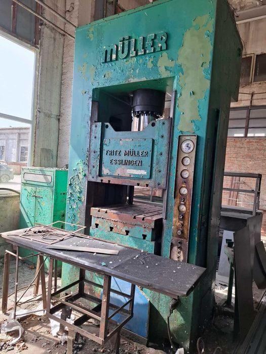 Гидравлический пресс усилием 160 T. немецкий, FRITZ MULLER ESSLINGEN