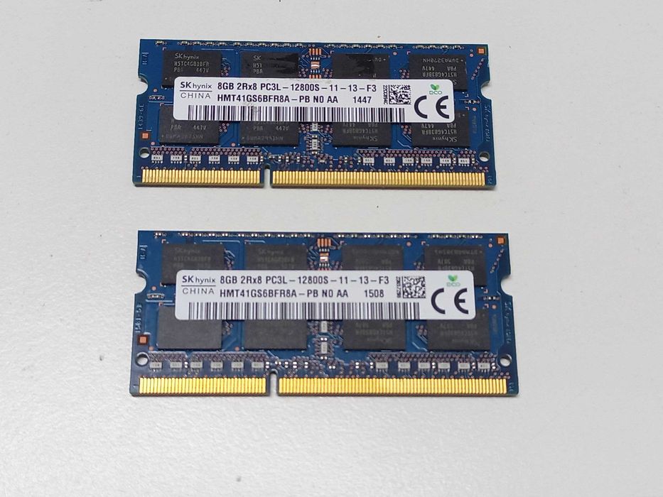 8Gb 1600MHz Hynix DDR3 PC3L-12800s. So Dimm
