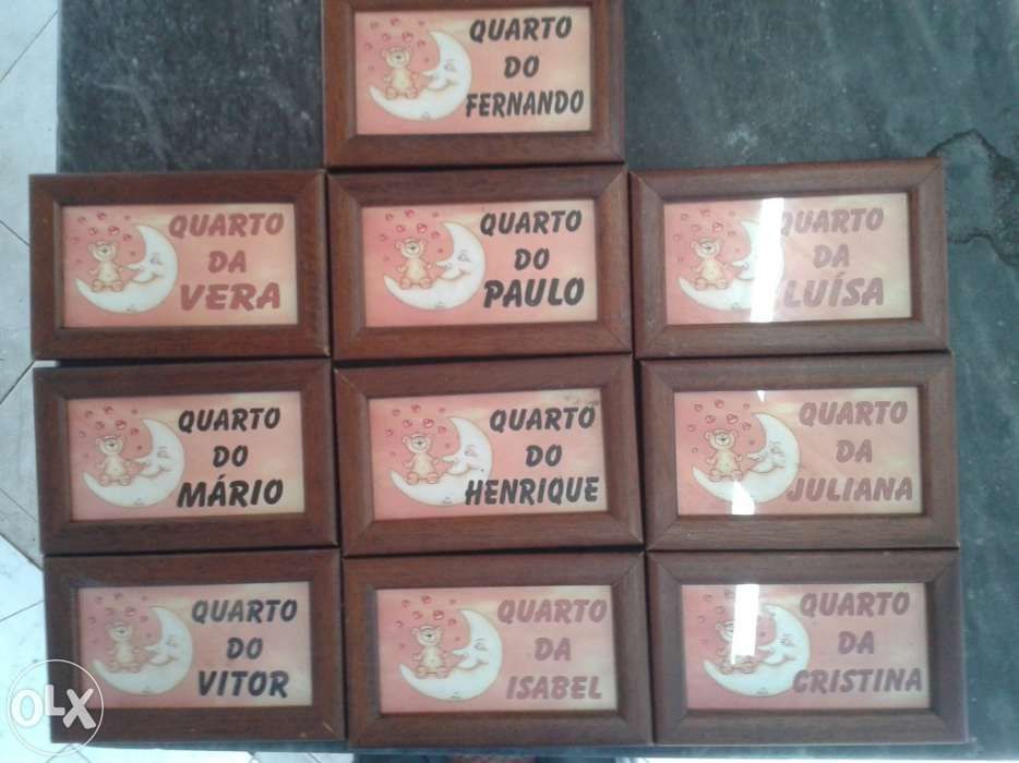 Quadros com nomes