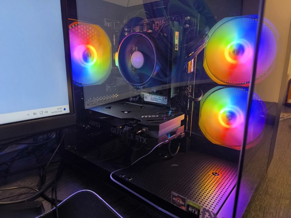 Pc Gaming R5 4060RTX + Ecrã + Periféricos 3x Sem Juros