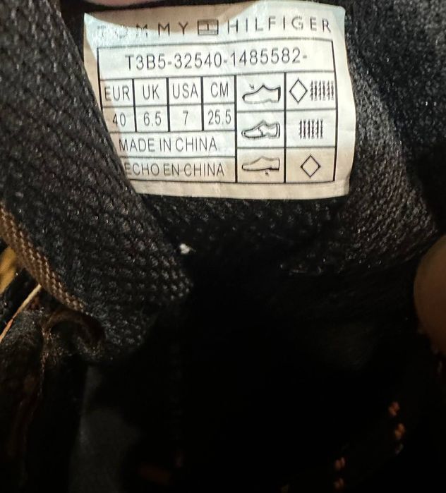 Tommy Hilfiger подростковые демисезонные ботинки 40