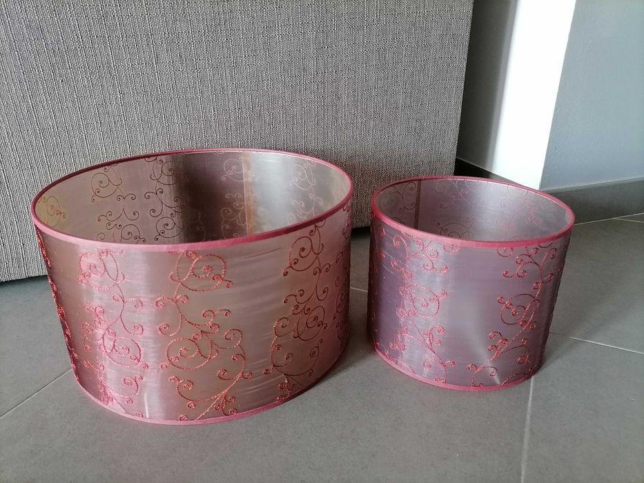 Abajur candeeiro Bordou - vendo conjunto ou em separado, desde 4,00