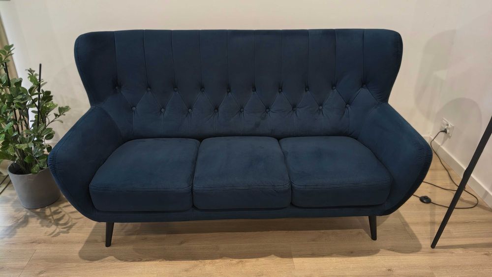 Zestaw Kelso (Sofa 3-os, fotel, puf)