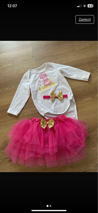 Body roczek zestaw sukienka