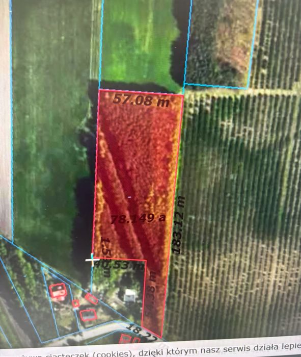 Działka pod inwestycje 80 arów