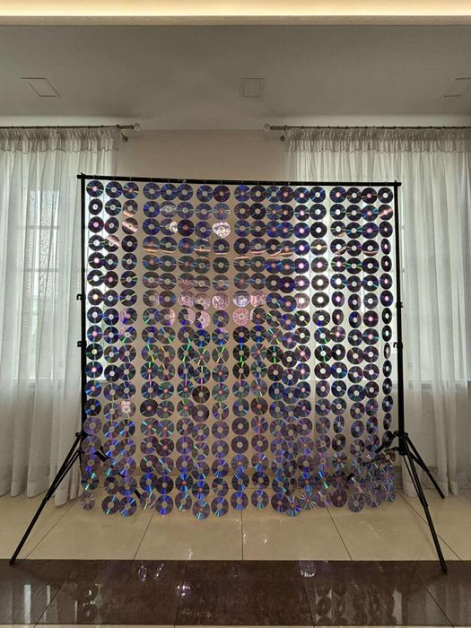 Girlanda z płyt cd ścianka dekoracja