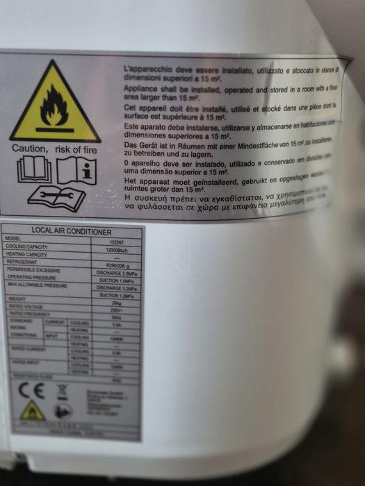 Klimatyzatory przenośne 2 sztuki
