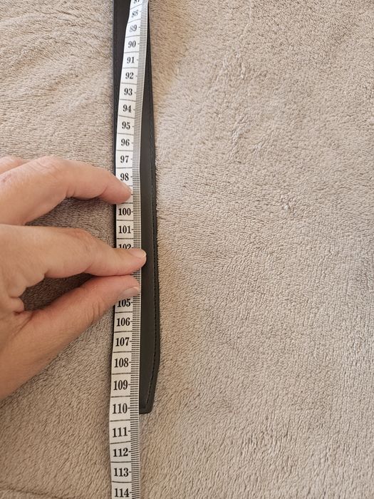 Pasek Pinko czarny cienki 110 cm
