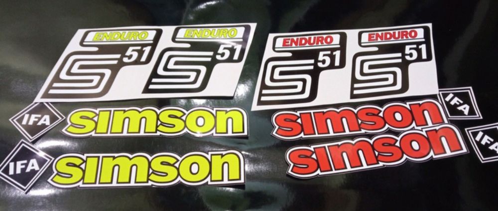 Наклейки на мотоцикл мопед скутер симсон simson b50 enduro electric 51