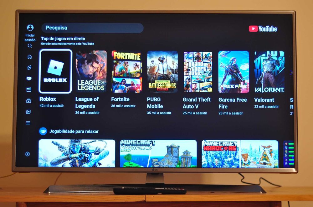 televisão LG smart tv 4K ultra HD WiFi tamanho 43" em excelente estado