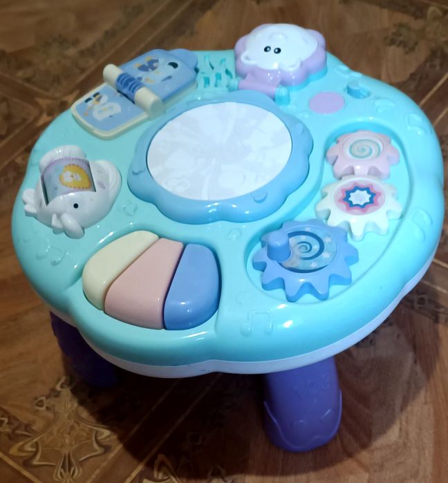 Дитячий музичний інтерактивний столик, дім сортер, розвивальні іграшки