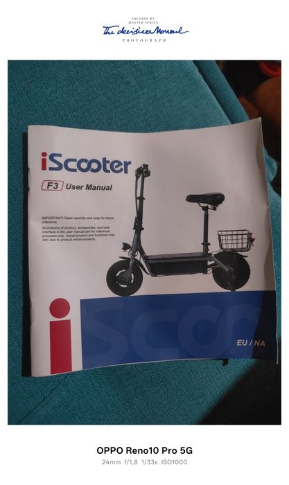 iSCooter F3 eléctric  scooter com banco