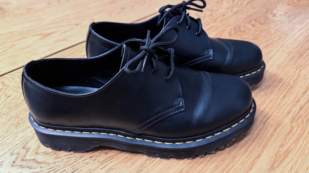 Martensy, półbuty czarne klasyk, prawie nowe 45/46