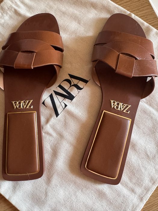 Zara шльопанці жіночі у двоз розмірах 38 та 39