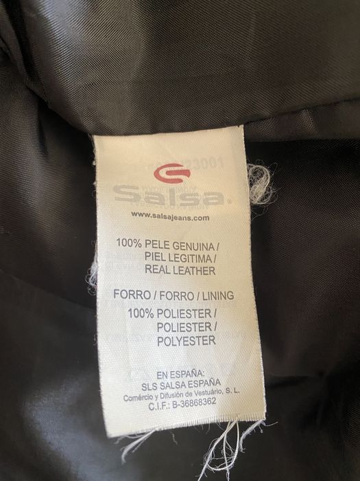 Casaco de mulher de pele genuína da Salsa