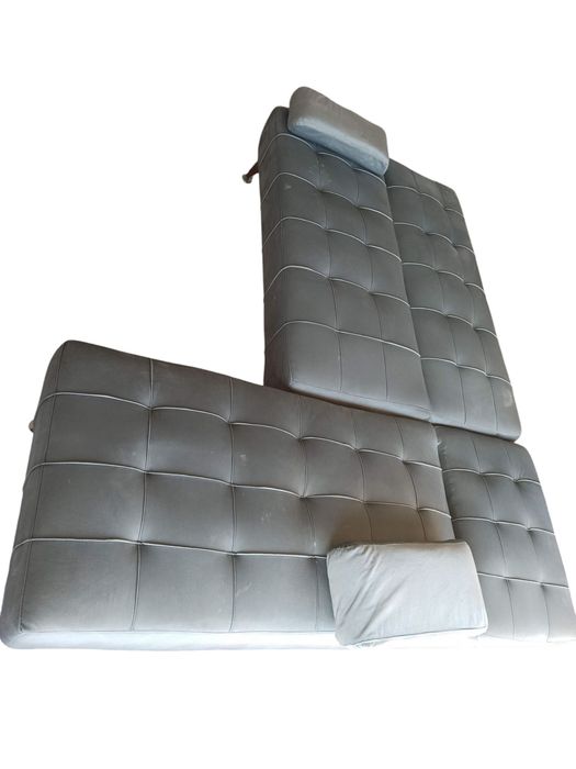 Sofá cama 3 lugares 198x146 em veludo