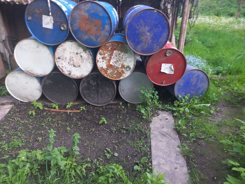 Бочки металеві 200 л. 4 штук, можна поштучно