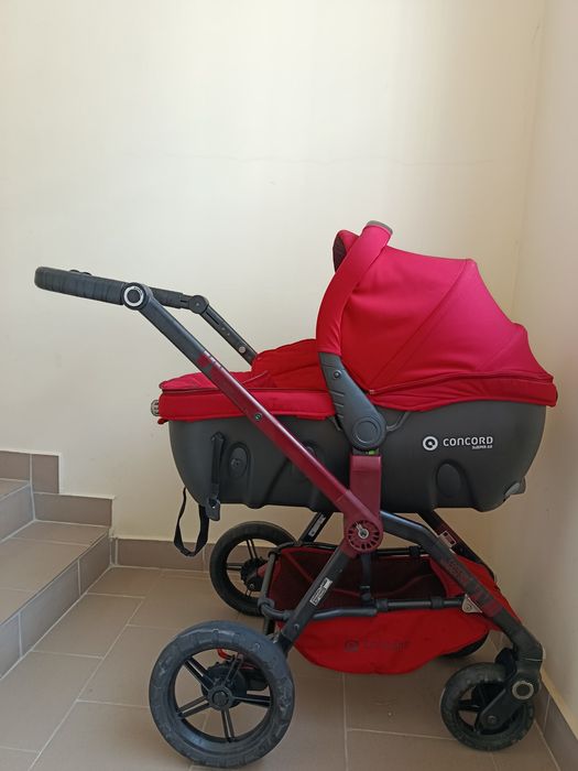 Дитяча коляска, візок Concord Wanderer 3 в 1, червоний