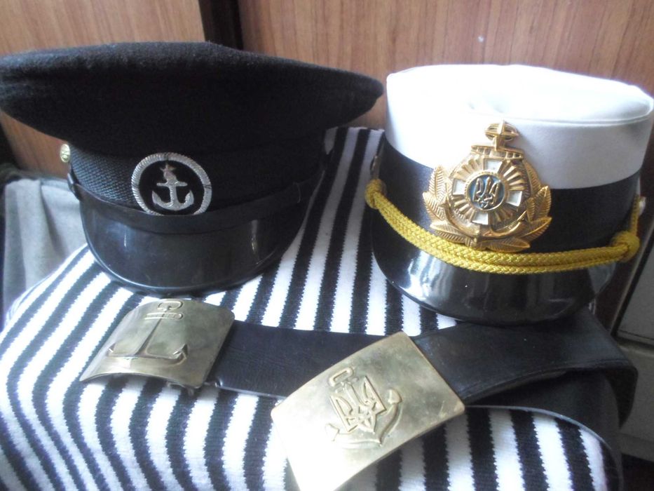 Морская фуражка /фланка/ремень/Украина-СССР/тельняшка