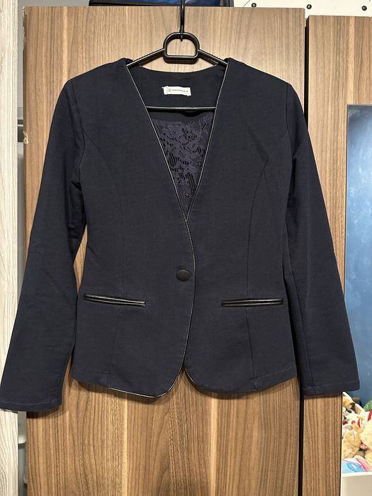 Granatowa damska marynarka żakiet rozmiar S