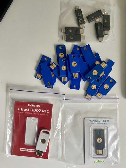 Вживані ключі безпеки Key Yubikey Yubico NFC 2FA FIDO U2F FIDO2