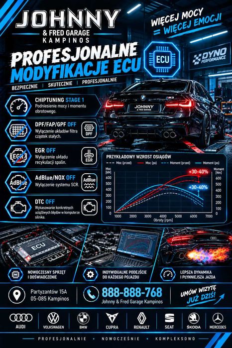 Chiptuning AdBlue DPF EGR OFF- indywidualne modyfikacje Twojego auta