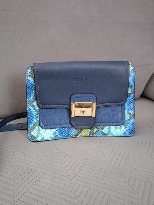 torebka wizytowa elegancka Monnari wężowy print mała