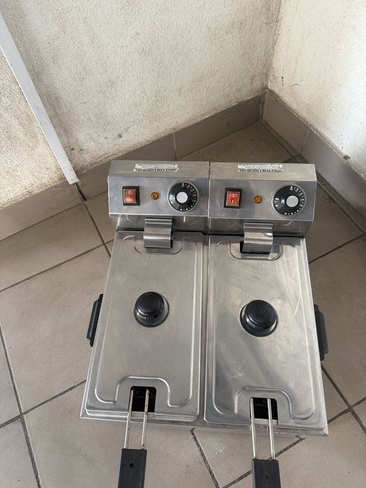 Фритюрниця Подвійна Обʼєм 4+4 Літри Професійна !!!