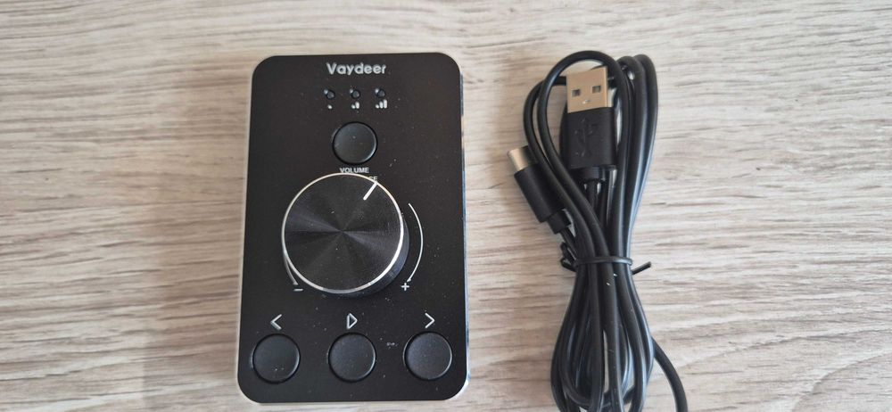 Vaydeer Regulacja głośności USB Adjuster audio do komputera głośników