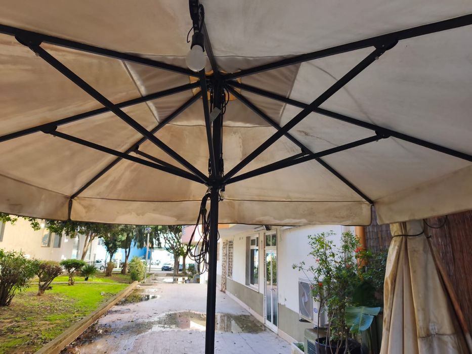 Guarda sol de esplanada restaurante