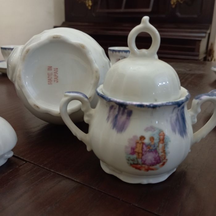 Conjunto de chá de porcelana japonesa