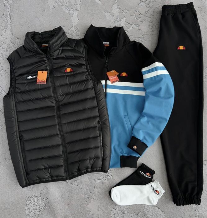 Чоловічий спортивний костюм еліс набір Ellesse [S-XXL] + шкарпетки!