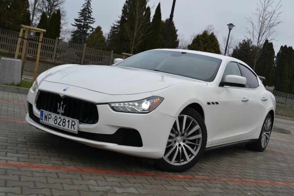 Maserati Ghibli 3.0BENZ_402PS_Automat_LEDY_Serwis_KEYLESS_ZarejestrowanyPL_