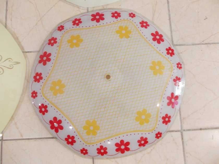 Stare szklane klosze plafony do lamp średica 54 cm.