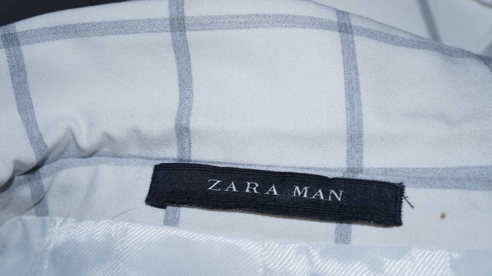 Marynarka Zara Rozmiar 50 Kolor Biały Krata