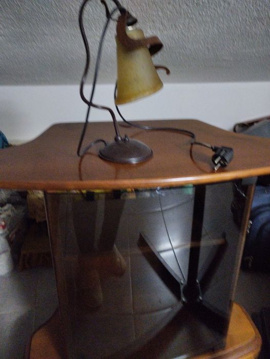 Candeeiro de mesa, côr bronze