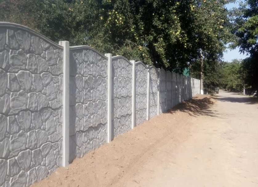 ⫸ ЗАМЕР СЕГОДНЯ. Секционный бетонный забор/жб Еврозабор/Паркан/Огорожа ...