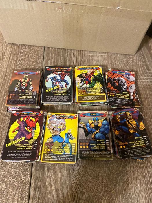 Карточки человек паук 216 штук